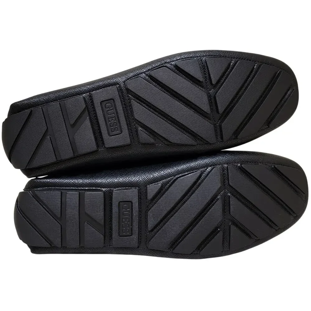 GUESS Men Aarav Slip On Horsebit Loafers Size US 9.5M Black Textured